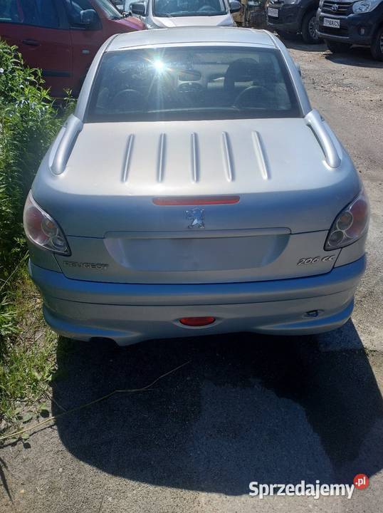 Peugeot 206 CC 16 B 2004r Dach sprawny Części Rok produkcji 2004 Części samochodowe Elbląg sprzedam