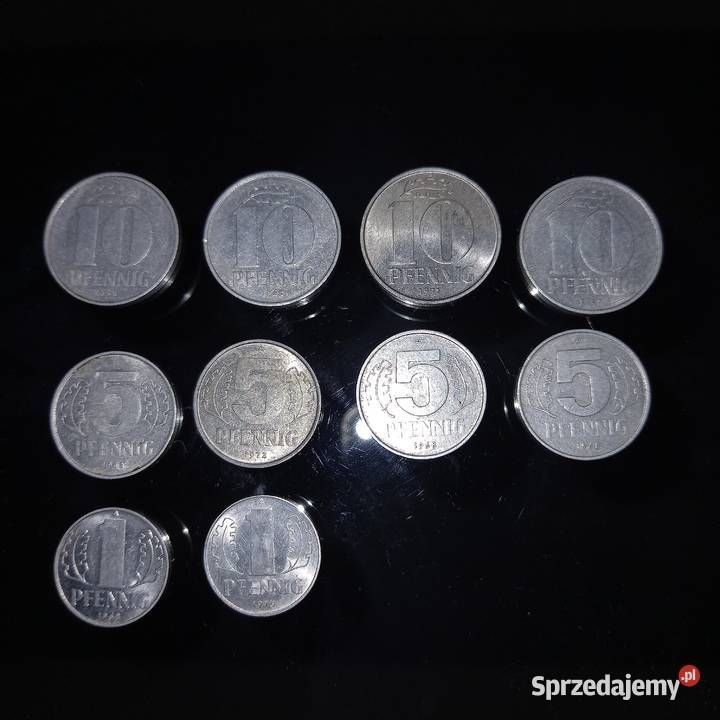 DDR monety obiegowe 1967 1975 Zemborzyce Podleśne