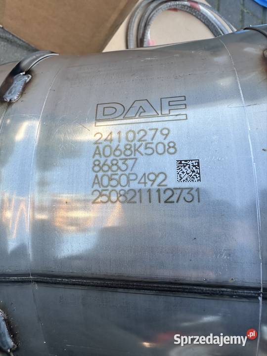 Nowy filtr dpf daf euro6 2410279 scr komplet wielkopolskie Siedlec