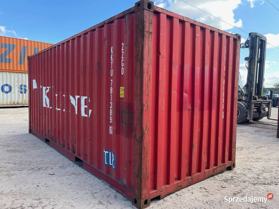 Kontener morski magazynowy 20DV 6 metrowy wielkopolskie