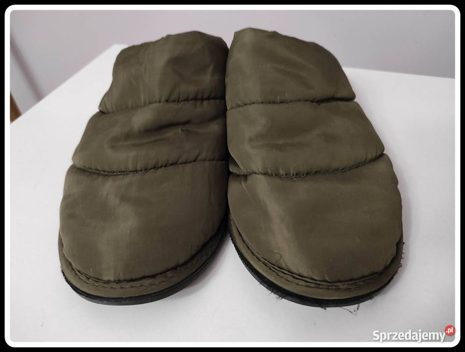 Oliwkowe kapcie klapki 4041 mało używane Płock