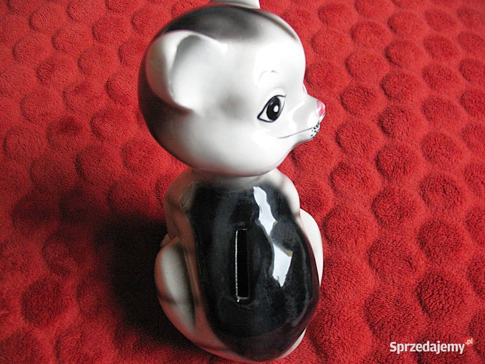 Kot skarbonka 19 x 11 x 9 ceramika Siedlce