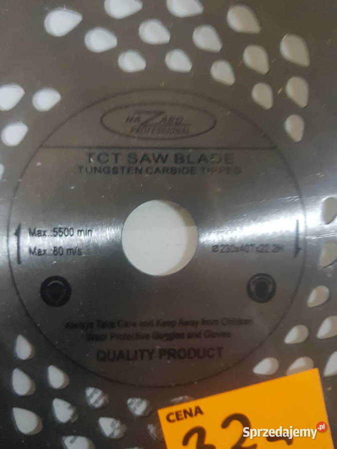 TARCZA PIŁA DO CIĘCIA DREWNA 230 x 22MM 40T Głogowa
