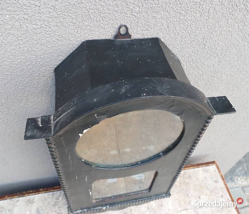 Szafka obudowa zegara 1927r witrynka czarna Antyki, Sztuka, Kolekcje Tczew