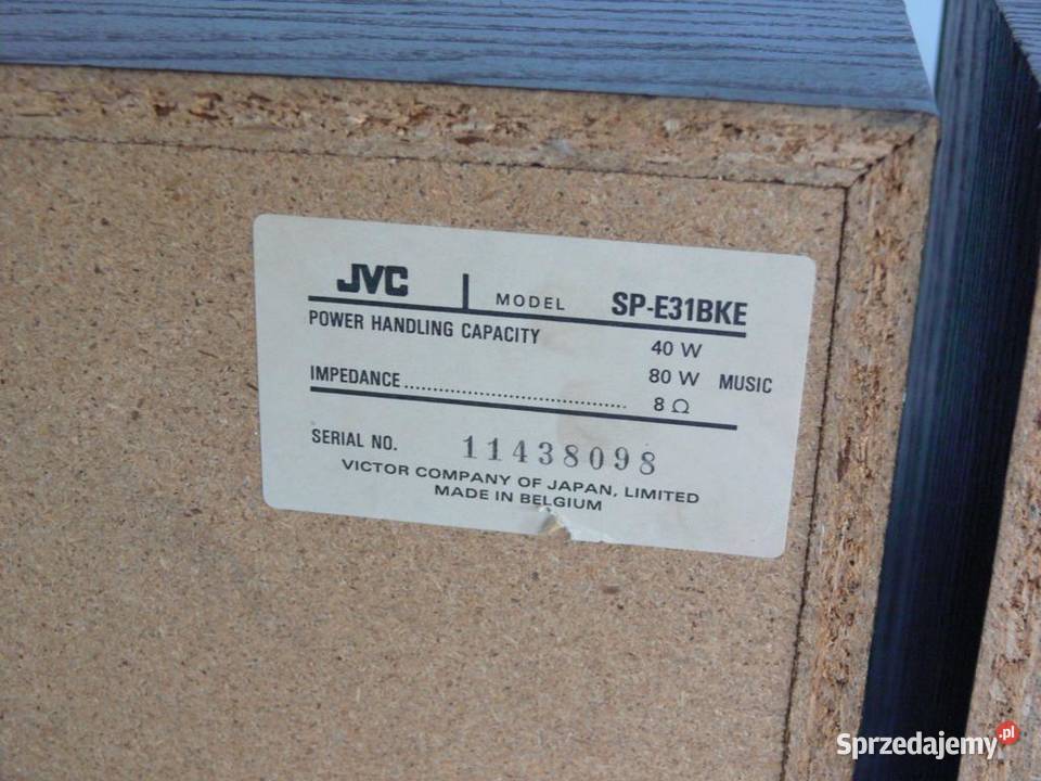 Kolumny JVC SPE31 Belgia 2 x 80 wat sprawne Gdańsk