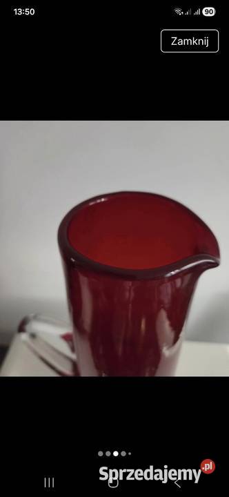 Wazon dzban szkło vintage PRL Poznań sprzedam