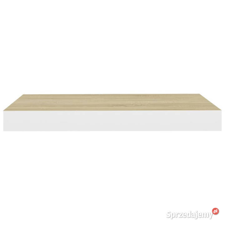 Półki ścienne 4 dębowobiałe 40 x 235 x 38 MDF Warszawa