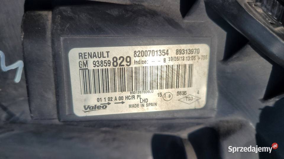 RENAULT TRAFIC II 2 LIFT LAMPA LEWY PRZÓD Motoryzacja Ruda Śląska