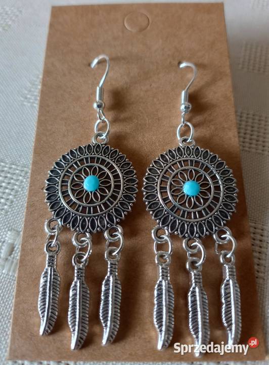 Kolczyki Łapacze snów handmade