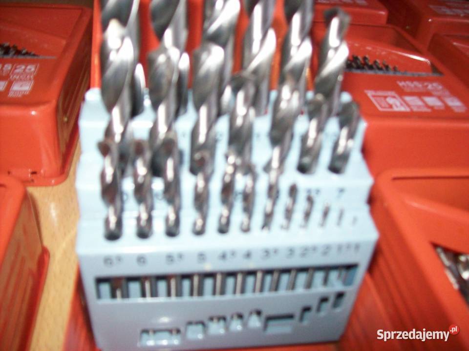 Wiertła do metalu HSS kpl 25 113mm do metalu Głogowa