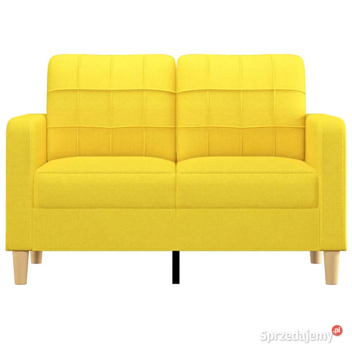 Sofa 2osobowa jasnożółta 120 tapicerowana Warszawa