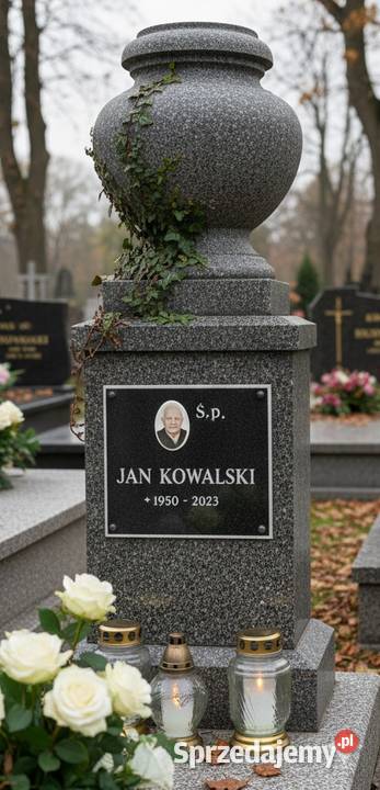 Przyklejenie tablicy nagrobnej z napisami na dolnośląskie Wrocław