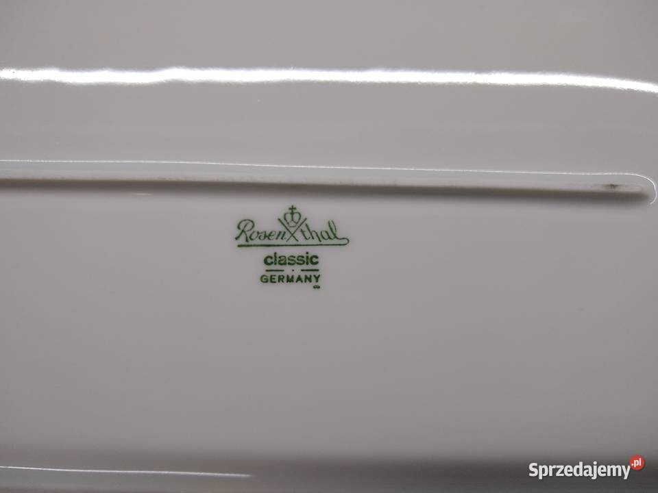 Rosenthal Biała Maria patera królewska 36 Porcelana i szkło Kalisz