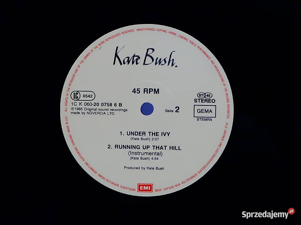Kate Bush Running Up That Hill MaxiSingle 12 45 lubelskie Biłgoraj sprzedam