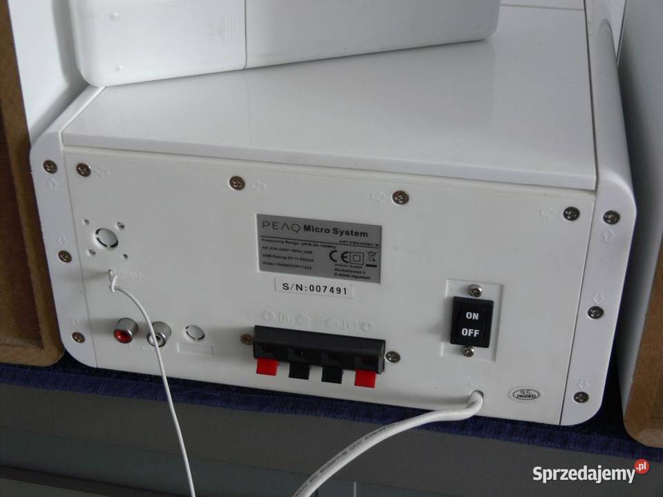 Wieża PEAQ pilot BT USB mp3 RDS AUX kolumny Wieże i miniwieże Jasło