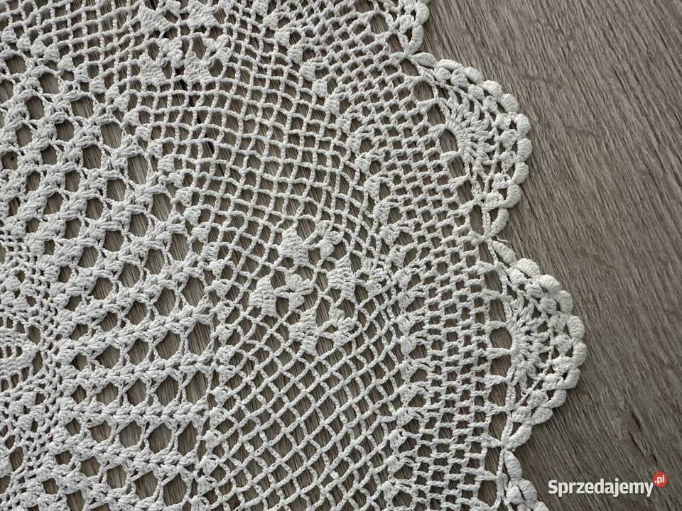 Serweta szydełko śr 60 biała