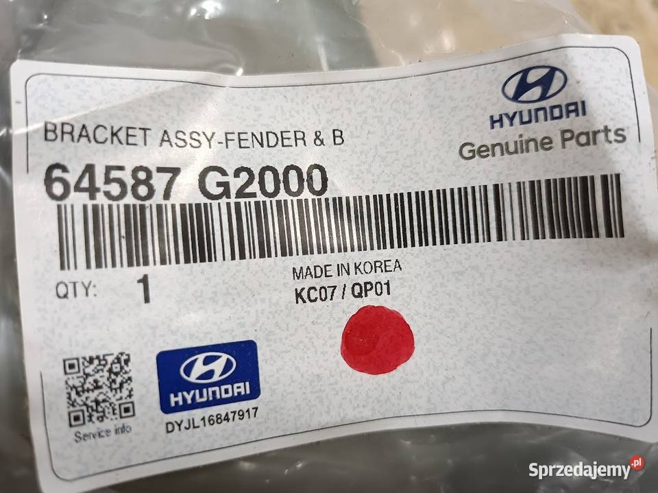 HYUNDAI IONIQ 17 ŚLIZG MOCOWANIE WSPORNIK Pleszew