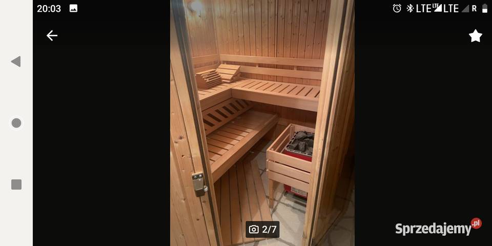 Sauna fińska sucha stanie mało używana komplet Głogów
