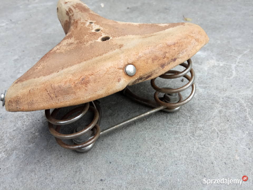 Siodełko Skórzane Ukraina lata 70te Części i akcesoria Płońsk