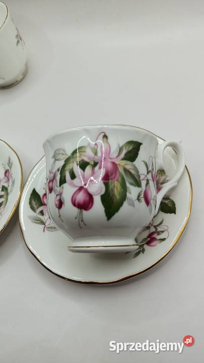 Dwa razy Duo filiżanka spodek porcelana kostna Zamość