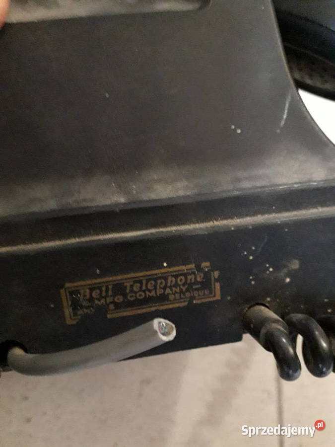 Bell Telephone zabytkowy czarny bakielitowy Warszawa