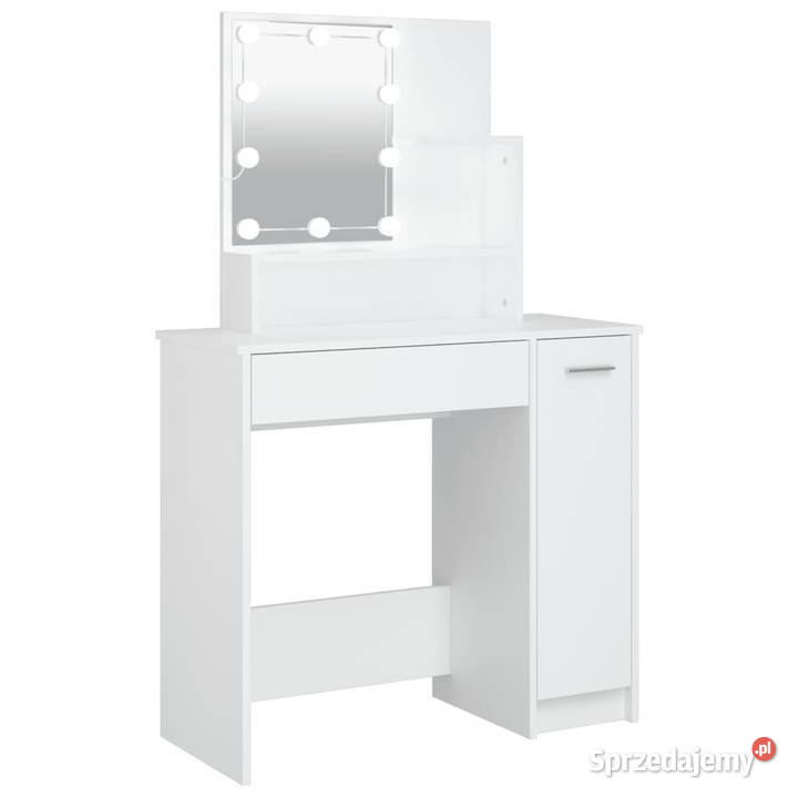 Toaletka z oświetleniem LED biała 865x35x136 Warszawa