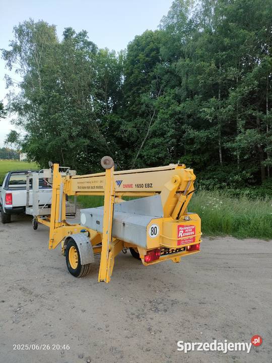 Omme 1650 ebz podnośnik zwyżka przyczepa nie pomorskie Mirachowo