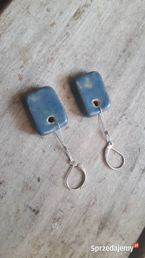 Kolczyki ceramiczne wykonane ręcznie Otwock
