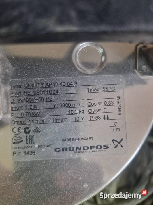 pompa zanurzeniowa do brudnej wody Grundfos I Wołomin