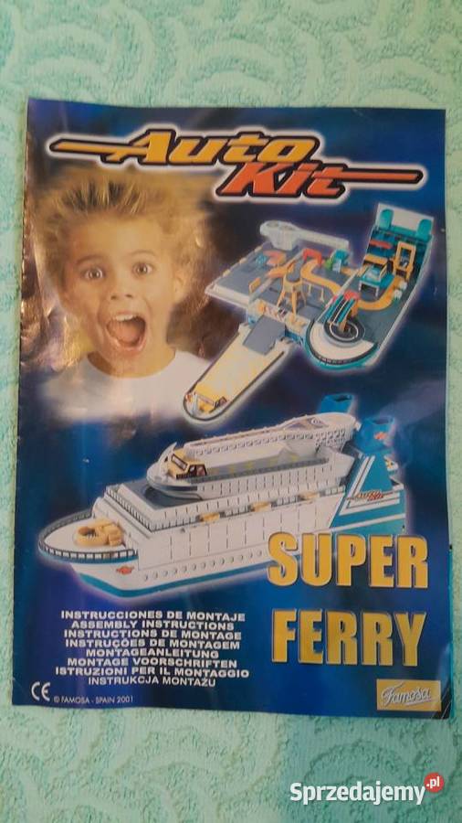 SUPER FERRY statek prom parking myjnia zestaw
