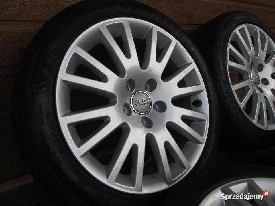Koła alu 17 AudiVW 5x112 opony GoodYear 24 Kościerzyna