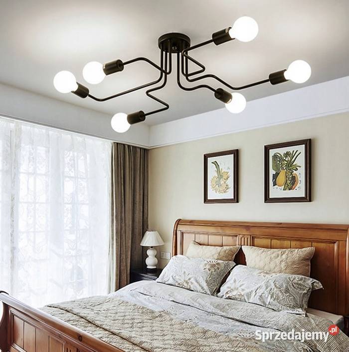 LAMPA SUFITOWA ŻYRANDOL PAJĄK RAMIONA 4 6 8 LOFT Choroszcz