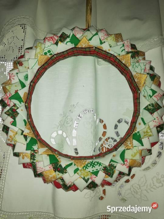 Wianek materiałowy ala patchworkświęta Boże