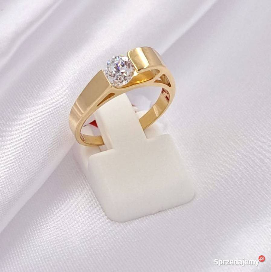 Pierścionek r11 Złoty pr585 Modern Z673 wielkopolskie Poznań