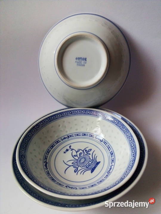 chińska porcelana ryżowa vintage talerze Serwisy Częstochowa