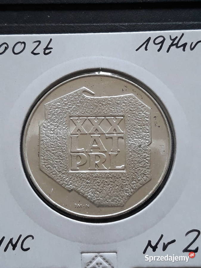 XXX lat PRLu 1974 r 2 mennicze wielkopolskie