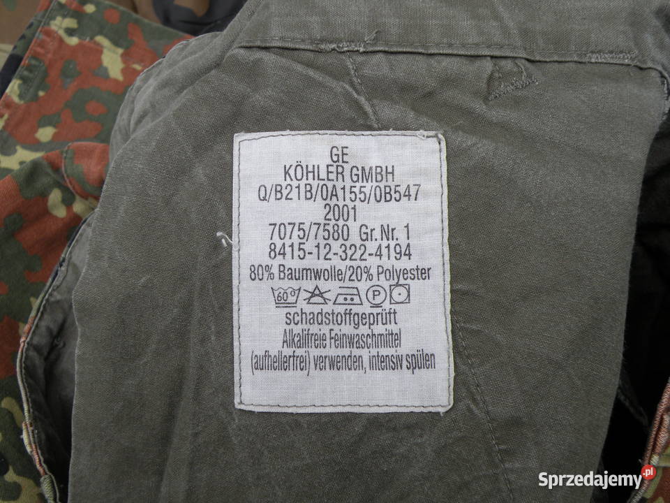 Spodnie Bundeswehr Flecktarn Kosowo gr1 Kolekcje