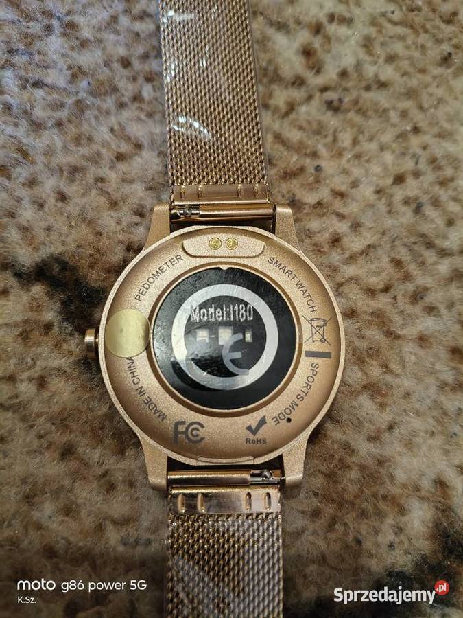 Smart watch model i180 złoty zachodniopomorskie Wałcz