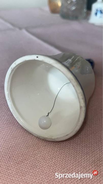 Dzwonek Isle of Man Biała porcelana Kobaltowe Gdańsk