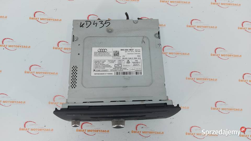 AUDI A1 I 8X 12 TFSI 12r radio CD 8X0035180F