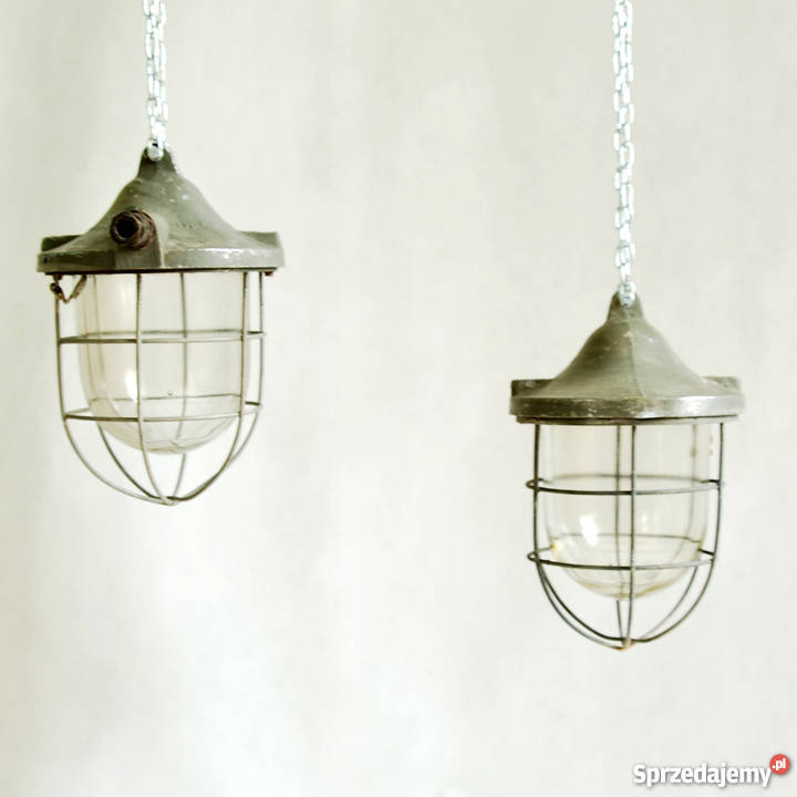 Lampa industrialna RSWO Elektryka Sopot lata 70 Warszawa