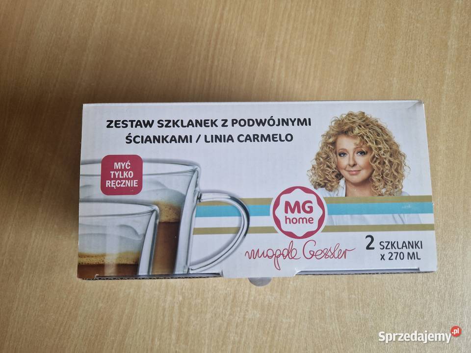 2 szklanki z podwójnymi ściankami Łowicz