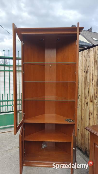Witryna narożna KLOSE Amber elegancka drewno Warszawa