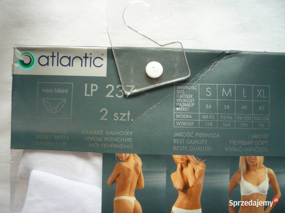 2 sztuki Atlantic 38M Figi damskie bawełniane Atlantic