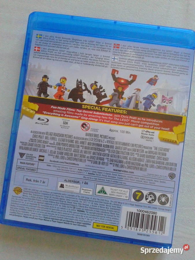 Film The LEGO Movie 2014 Warner Bluray Disc animowany Puławy