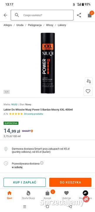 Nowe lakiery do włosów Niuqi XXL 400ml i Niuqi kujawsko-pomorskie Bydgoszcz