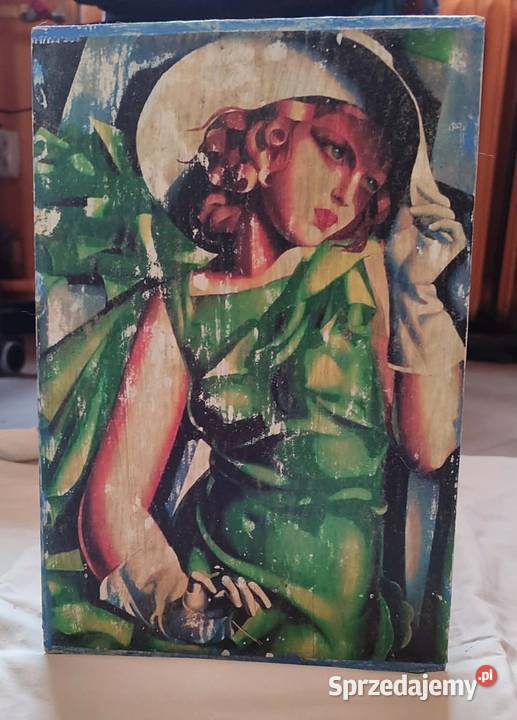 Tamara Łempicka Obraz na drewnie PREZENT Gdańsk sprzedam