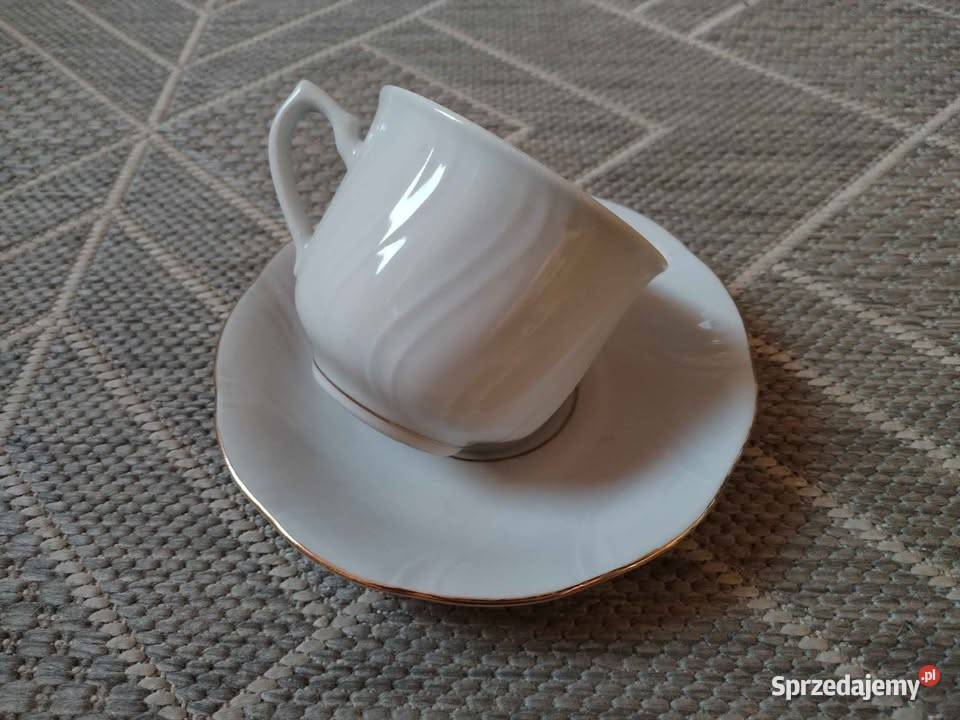 Filiżanka ze spodkiem Porcelana Warszawa