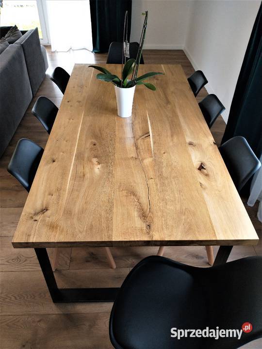 WYJĄTKOWY Stół dębowy 200x100 monolit stoły 75cm Ruszków Pierwszy