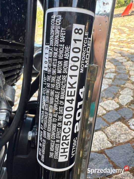 Honda shadow bez przebiegu Sieradz sprzedam
